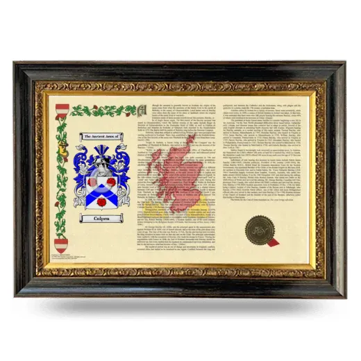 Culpen Armorial Landscape Framed - Heirloom