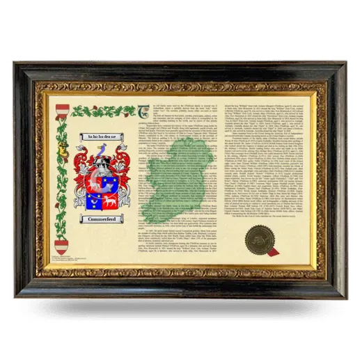 Cummerferd Armorial Landscape Framed - Heirloom