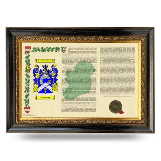 Cumming Armorial Landscape Framed - Heirloom