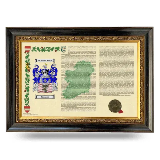 Cussane Armorial Landscape Framed - Heirloom