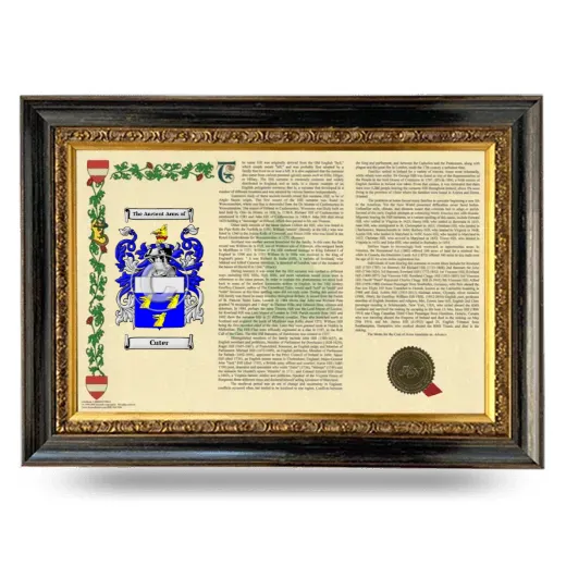 Cuter Armorial Landscape Framed - Heirloom