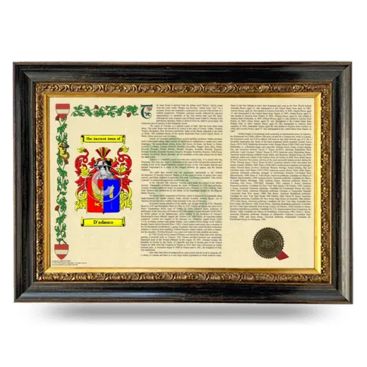 D'adamo Armorial Landscape Framed - Heirloom