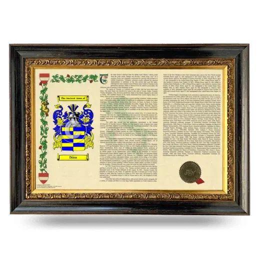Dóra Armorial Landscape Framed - Heirloom