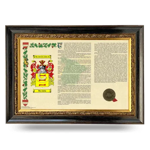 Da costa Armorial Landscape Framed - Heirloom