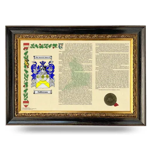 Dabbernon Armorial Landscape Framed - Heirloom