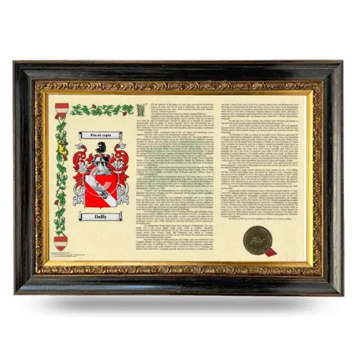 Daffy Armorial Landscape Framed - Heirloom