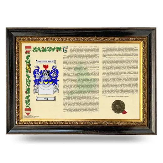 Dag Armorial Landscape Framed - Heirloom