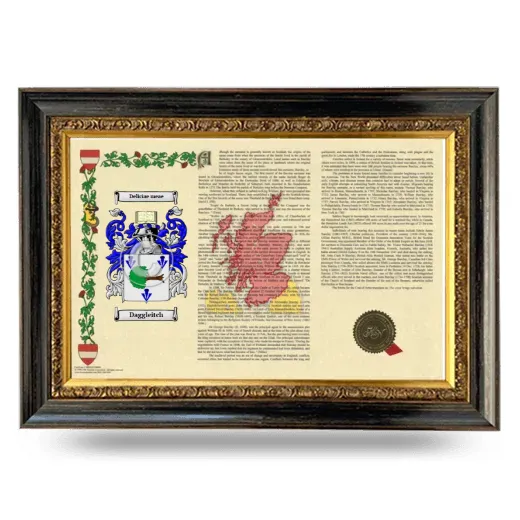 Daggleitch Armorial Landscape Framed - Heirloom