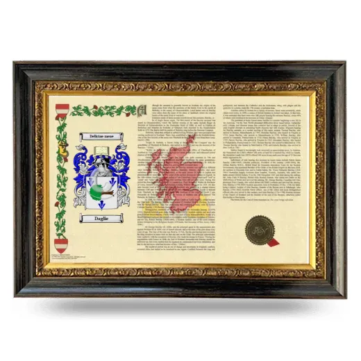 Daglie Armorial Landscape Framed - Heirloom