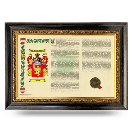 Dalber Armorial Landscape Framed - Heirloom