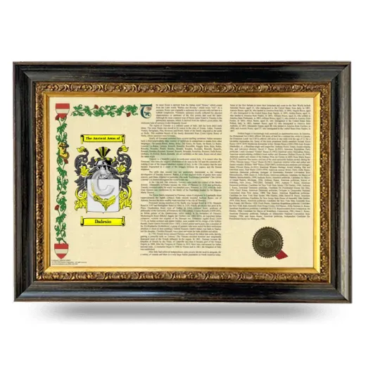 Dalesio Armorial Landscape Framed - Heirloom