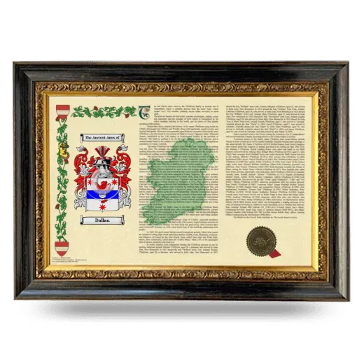 Dallan Armorial Landscape Framed - Heirloom