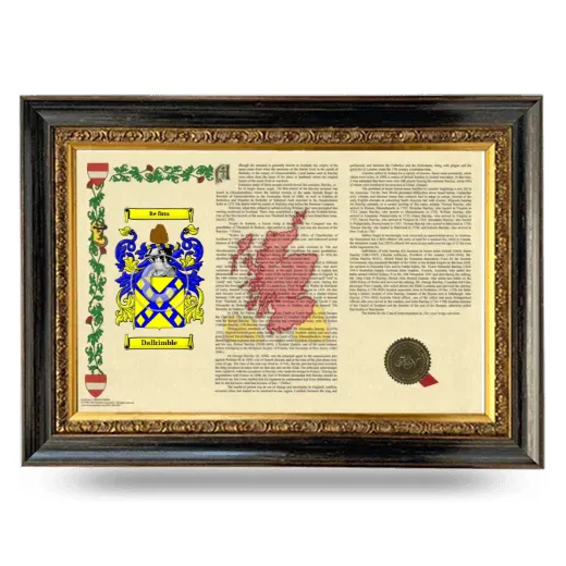 Dallrimble Armorial Landscape Framed - Heirloom