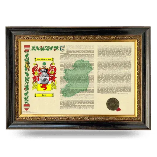 Daly Armorial Landscape Framed - Heirloom