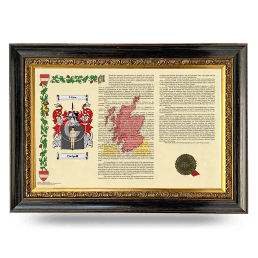 Dalyell Armorial Landscape Framed - Heirloom