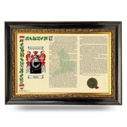 Damm Armorial Landscape Framed - Heirloom
