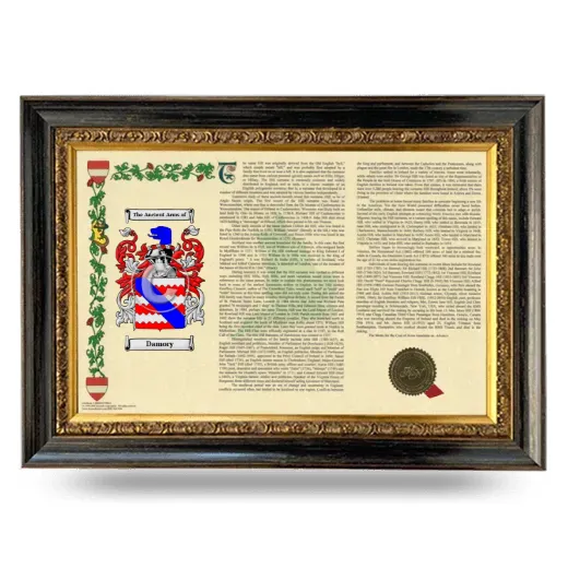 Damory Armorial Landscape Framed - Heirloom