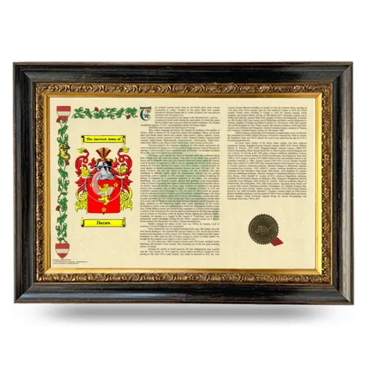 Danes Armorial Landscape Framed - Heirloom
