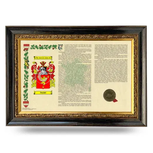 Daniel Armorial Landscape Framed - Heirloom