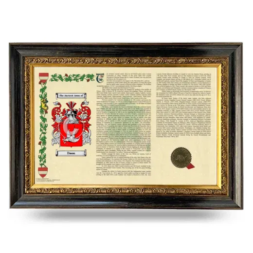 Daou Armorial Landscape Framed - Heirloom