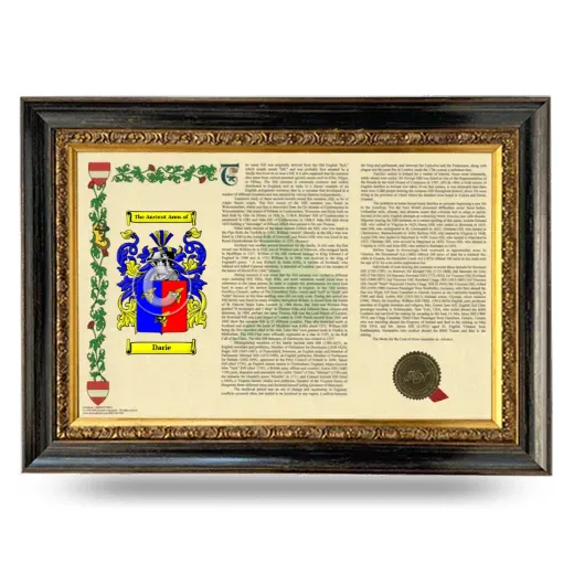 Darie Armorial Landscape Framed - Heirloom