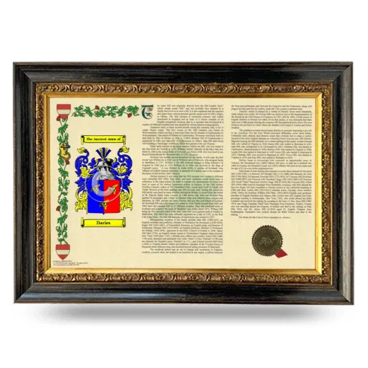 Daries Armorial Landscape Framed - Heirloom