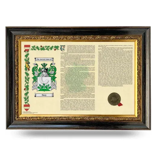 Dary Armorial Landscape Framed - Heirloom
