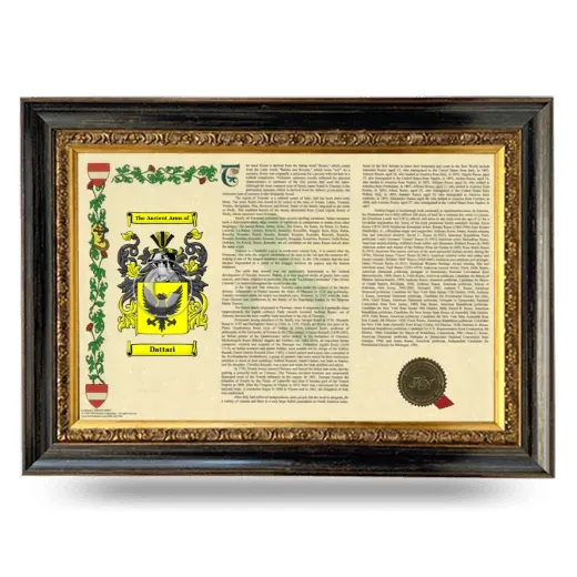 Dattari Armorial Landscape Framed - Heirloom