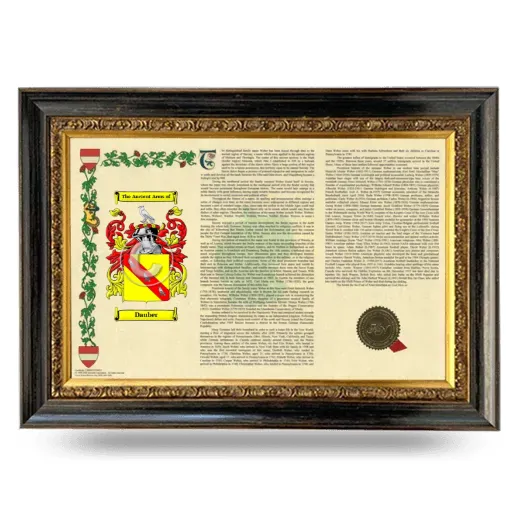 Dauber Armorial Landscape Framed - Heirloom