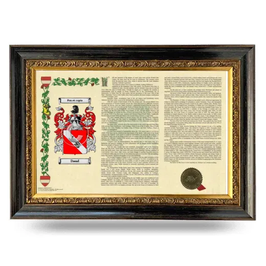 Daud Armorial Landscape Framed - Heirloom