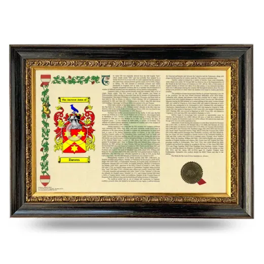 Davers Armorial Landscape Framed - Heirloom