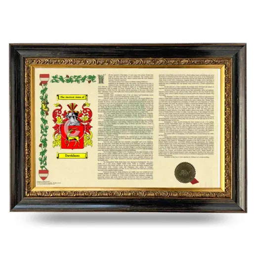Davidson Armorial Landscape Framed - Heirloom