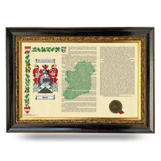 Davis Armorial Landscape Framed - Heirloom