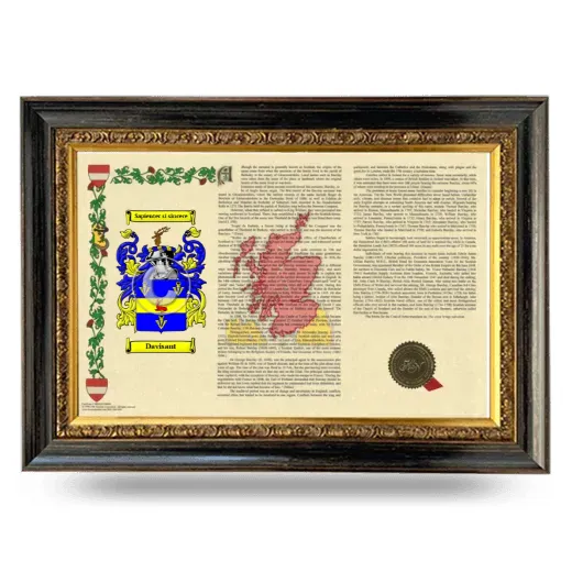 Davisant Armorial Landscape Framed - Heirloom