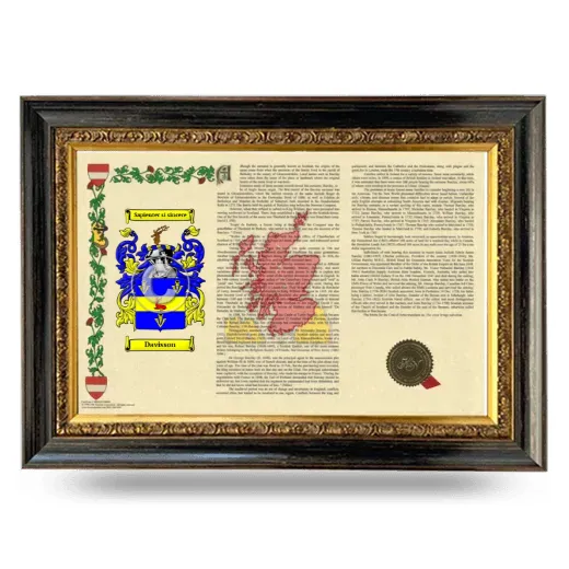 Davisson Armorial Landscape Framed - Heirloom