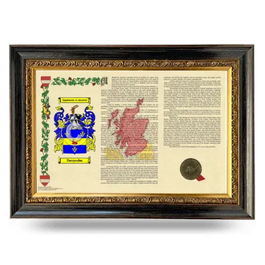 Davysolm Armorial Landscape Framed - Heirloom