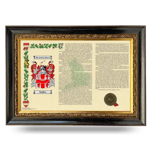 Dayken Armorial Landscape Framed - Heirloom