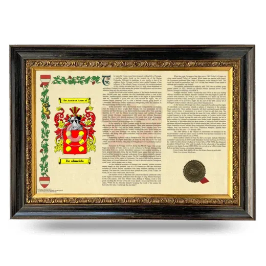 De almeida Armorial Landscape Framed - Heirloom