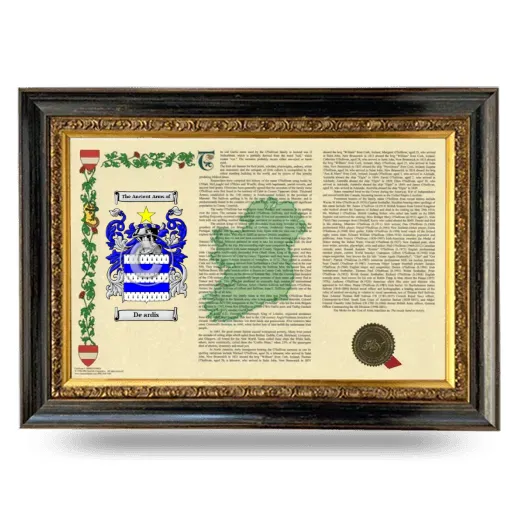 De ardis Armorial Landscape Framed - Heirloom
