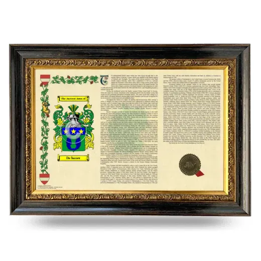 De bauer Armorial Landscape Framed - Heirloom
