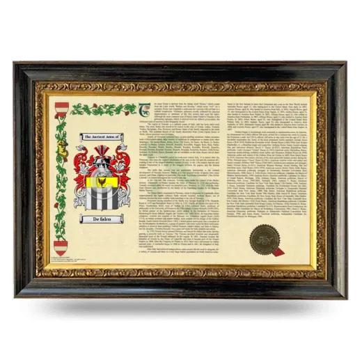 De falco Armorial Landscape Framed - Heirloom