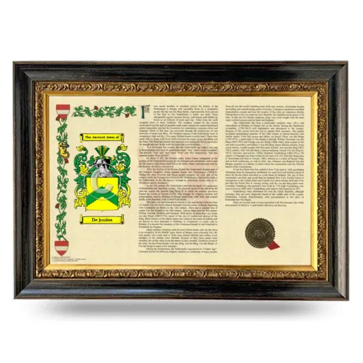 De junius Armorial Landscape Framed - Heirloom