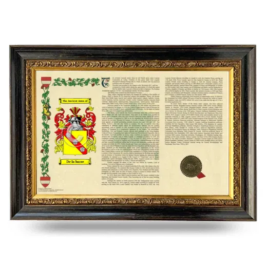 De la barre Armorial Landscape Framed - Heirloom