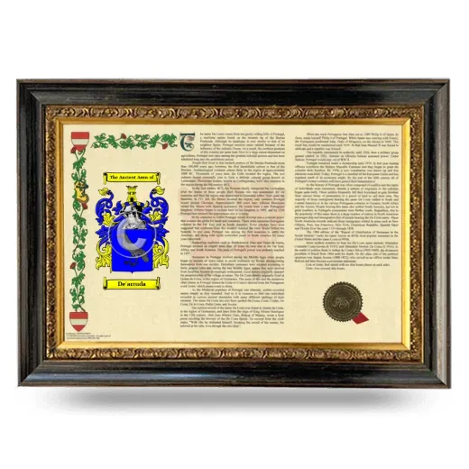 De'arruda Armorial Landscape Framed - Heirloom