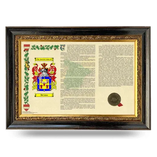 De'casa Armorial Landscape Framed - Heirloom