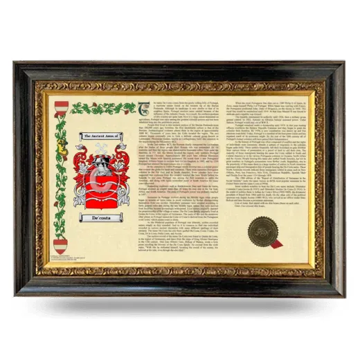 De'costa Armorial Landscape Framed - Heirloom