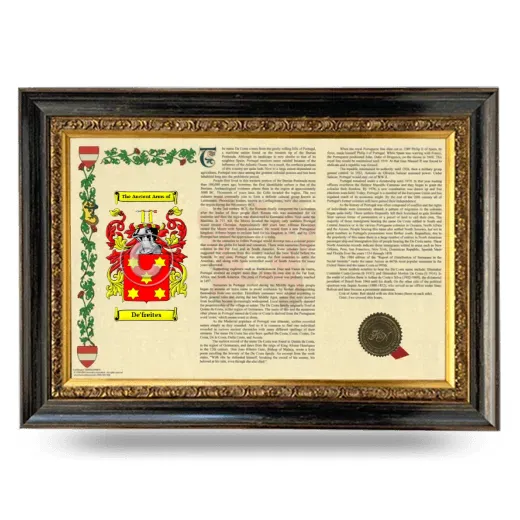 De'freites Armorial Landscape Framed - Heirloom