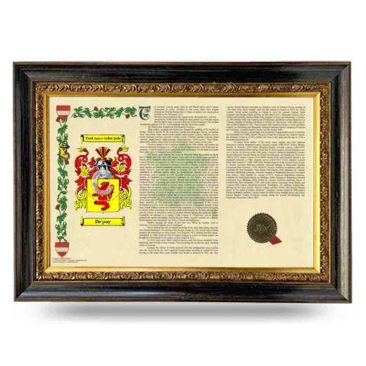 De'puy Armorial Landscape Framed - Heirloom