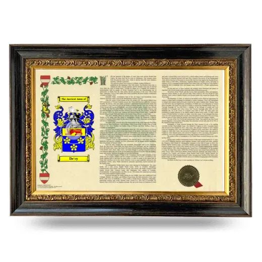 De'vy Armorial Landscape Framed - Heirloom