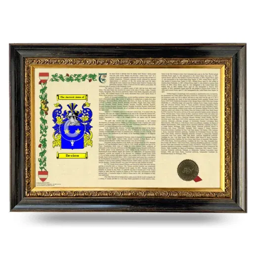 De-cicco Armorial Landscape Framed - Heirloom
